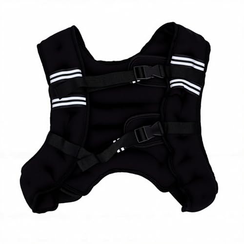 RiToEasysports Weighted Vest, Comfortable Breathable Adjustable Strap Secure Fit Iron Sand Filling For Jogging Running - size: 5KG