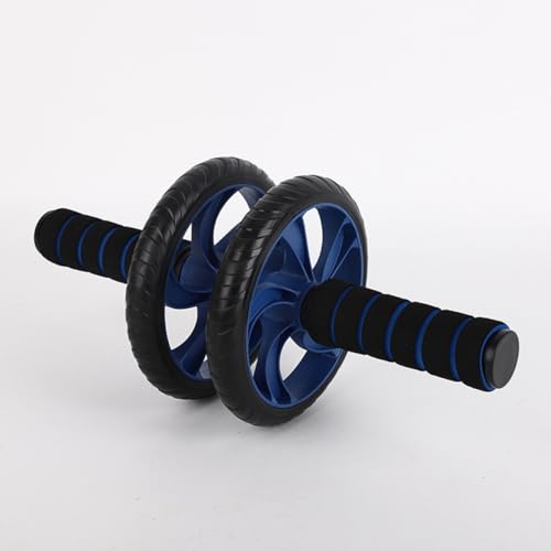 Two-wheeled Ab Roller Fitness Equipment for Home Use, Blue Abdominal Exercise Wheel with Silent Operation, Core Strength Trainer for Weight Loss and Workout