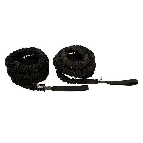 Son of The Beast Elastic Battle Ropes | Dual Safety Sleeved Resistance Bands Rope for Strength Training, Agility Work, and Full Body Workout