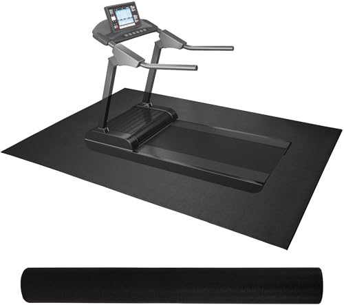 Fitvids High Density Home Gym Treadmill Exercise Bike Equipment Mat, 1/4" Thick, Multiple Sizes
