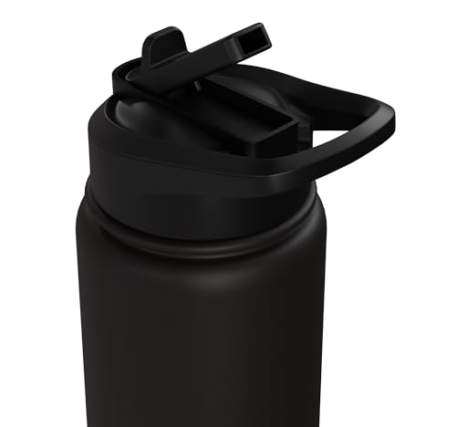 Wall Balls Broke Me Funny Functional Fitness Race Training Stainless Steel Insulated Water Bottle - color: Black