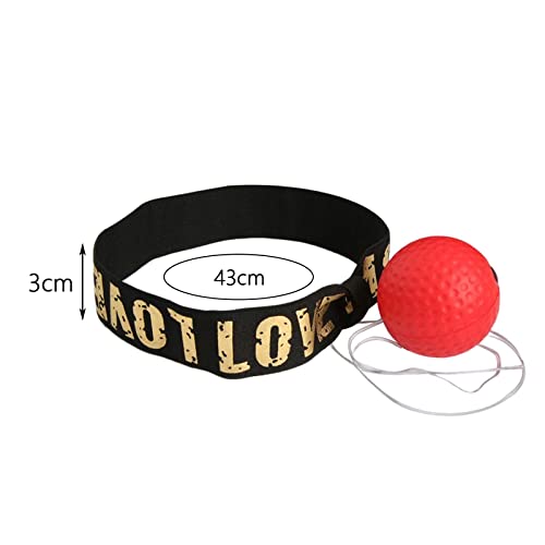 Colaxi Boxing Reflex Ball Headband Set Reflex Ball on String with Headband Punching Speed Adjustable for Workout Home Gym Women Men…