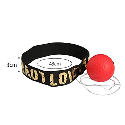 Colaxi Boxing Reflex Ball Headband Set Reflex Ball on String with Headband Punching Speed Adjustable for Workout Home Gym Women Men…