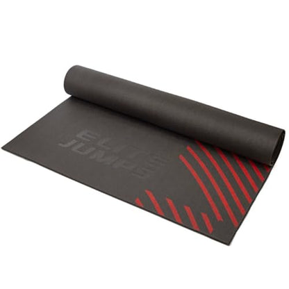 Elite Jumps | 6mm PVC Jump Ropes for Fitness | Indoor/Outdoor Adjustable Boxing Jump Rope w/Unbreakable Handles with Jump Rope Mat- Large Format Indoor/Outdoor Non Slip Mat - Home Workout Exercise Mat