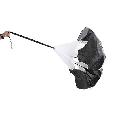 Running Speed Training Parachute, Parachute for Sprinting, Football Soccer Speed Chute with Belt, 150x150cm Lightweight Polyester Pongee for Track and Field Athletes