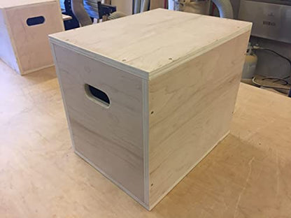 3 in 1 Plyometric Box: 14"x16"x18" Flatpack. Custom laser text and LOGO laser engraving options.