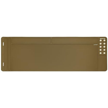 CKPART Rifle Gun Cleaning Mat, Anti-Slip Rubber Tactical Magnetic Mat, Gun Maintenance Mat,Gun Maintenance Mat for Gun Cleaning Kits 36" x 12"