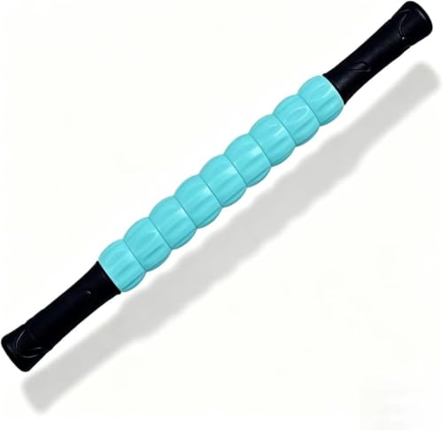 Muscle Roller Stick - A Full-Body Massage Roller that Can Relieve Muscle Soreness, Cramps and Tension After Exercise. It is a Handheld Physical Therapy and Recovery Tool（Black and Green） - color: Green