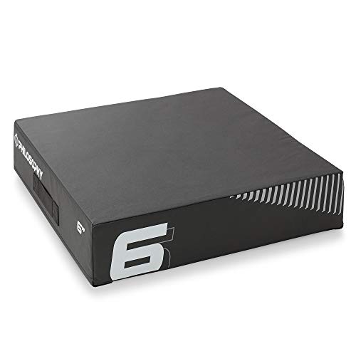 Philosophy Gym Soft Foam Plyo Box, Stackable Plyometric Jump Box for Home Gym, HIIT, Jumps, Step-Ups, Agility and Strength Training
