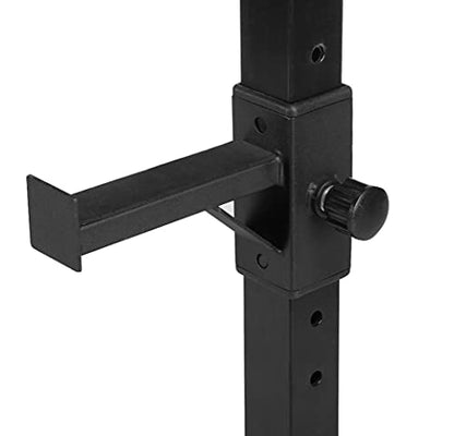 Yaheetech 2PCS Adjustable 44-70 Inch Squat Rack Portable Utility Home Gyms Workout Weight Dumbbell Racks Stands for Exercise & Fitness Strength Training