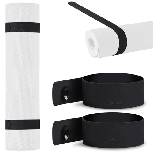 Yoga Mat Carrier Strap, Adjustable Thick Straps Sling for Carrying Large Mats, Stretching Band - color: 2pcs Slap Band Black