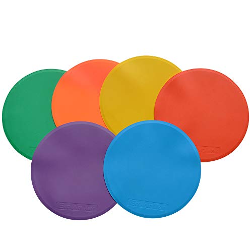 Spot Markers 6pcs 4inch 6inch 8inch 10inch 12inch Floor Marker for Kids Agility Training