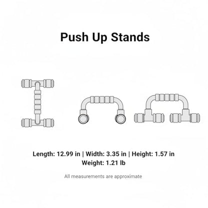 Push Up Stands for Home Workout, TPE Handles Increase Range of Motion, Compact Strength Training Equipment for Chest and Triceps (1 PC)