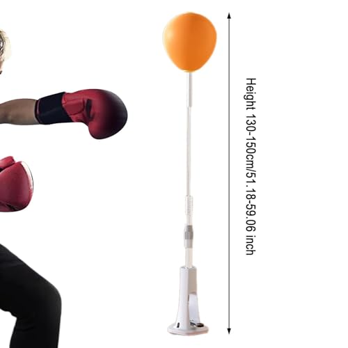 Boxing Reaction Ball Punching Bag with Stand Freestanding Reflex Ball Speed Ball Training Game Exercise Hand Eye Coordination Equipment with - size: Adults