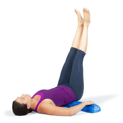 OPTP PRO-Roller Soft Density Foam Roller – Low Density Soft Foam Roller for Physical Therapy, Pilates, Yoga Foam Roll Exercises, and Muscle Recovery - Blue 36" x 6" x 3" Half-Round - color: Blue 36" X 6" X 3" Half-round