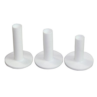 Scott Edward Golf Practice Tees 3/4/6 Pcs Packed Magnet Tee Rubber Tee Indoor and Outdoor for Driving Range and Practice Mat - color: 3 count white rubber tee