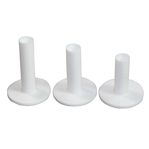 Scott Edward Golf Practice Tees 3/4/6 Pcs Packed Magnet Tee Rubber Tee Indoor and Outdoor for Driving Range and Practice Mat - color: 3 count white rubber tee