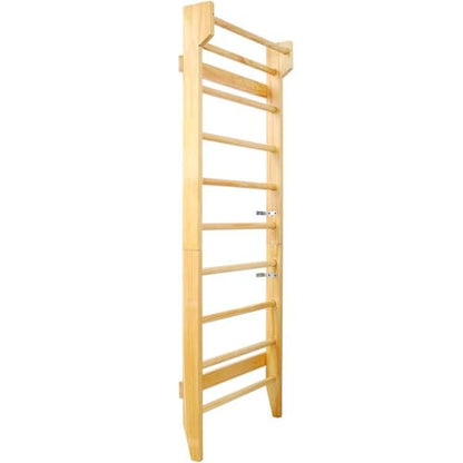 Gymnastics Wood Stall Bar, Wall-Mounted Swedish Ladder – Pull Up Bar for Strength & Flexibility – Ideal for Home Gym, Physical Therapy, Stretching, Yoga, Conditioning & Rehabilitation Exercises
