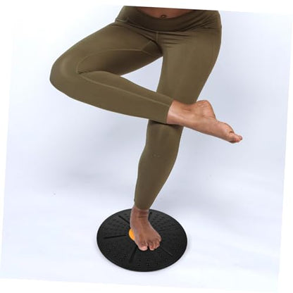 STOBAZA Balance Half Ball Board Non-slip Wobble Board for Abdominal Exercise and Sensory Rehabilitation Portable Fitness Stability Trainer with Adjustable Angle Compact Lightweight PP