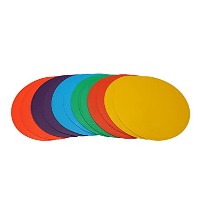 10inch Spot Markers 12pcs Floor Flat Field Cones for Sports Speed Agility Training