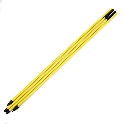 Alignment Stick, Fiberglass Practice Stick with PVC Tube, 2 Section 48.23 Inch Foldable Design, Swing Putting Line Setup Aid for Golfers Training