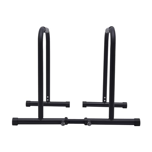 Pull Up Bar Station, Triangular 440LBS Stable Pull Up Dip Station for Home Gym, Adjustable Height Strength Training Equipment with Parallel Bars | FED Fitness