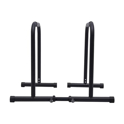 Pull Up Bar Station, Triangular 440LBS Stable Pull Up Dip Station for Home Gym, Adjustable Height Strength Training Equipment with Parallel Bars | FED Fitness