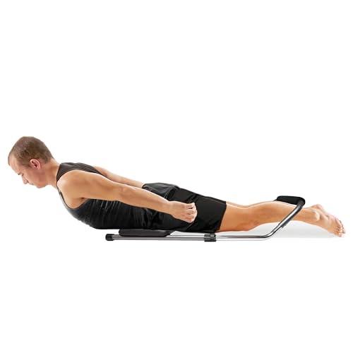 Microdry Ab Precision Workout Trainer, Guided Core Trainer for Proper Form, Grey/Black
