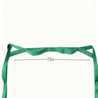 Stretching Strap Yoga Strap for Home Workout, Exercise, Pilates & Gymnastics - 10 Loops Non-Elastic Stretch Band for Flexibility, Women & Men