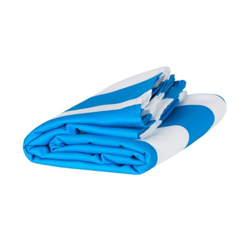 Dock & Bay Beach Towel - Quick Dry, Sand Free - Compact, Lightweight - 100% Recycled - Includes Bag - Cabana - Blue - Extra Large (200x90cm, 78x35) - color: Cabana - Blue, size: Extra Large (200x90cm, 78x35")