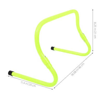 Agility Hurdle Adjustable Height PVC Plastic Training Hurdles for Football Speed and Agility Drills, Foldable Green Sports Equipment for Youth Athletes