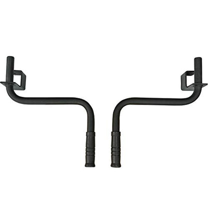 Valor Fitness Power Rack Dip Handle Attachments with Multiple Fits - Options Compatible with 2" & 2.5" Uprights and 3" Rigs with 1" Hole - Strength Training Accessory