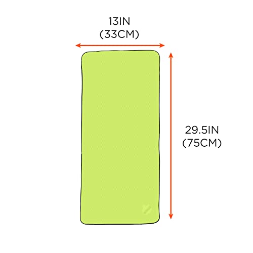 Ergodyne Chill Its 6602 Cooling Towel, Long Lasting Cooling Relief,Lime 29.50" x 0.50" - color: Lime
