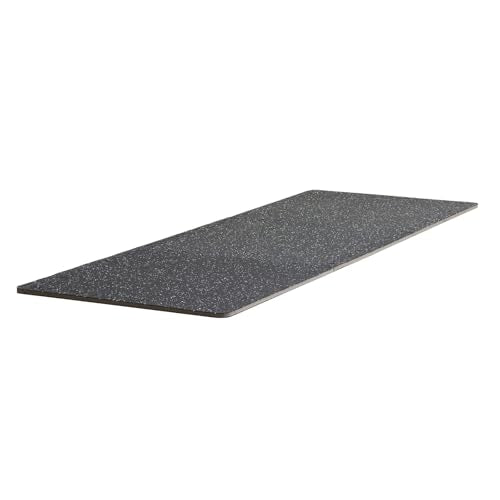 VEVOR 0.56In 100sq.ft 25 Tiles Gym Flooring for Home Gym, Rubber Top with High Density EVA Foam, 25" x 25" Gym Floor Exercise Equipment Mats, Interlocking Gym Mats, Puzzle Workout Mats, Black & White