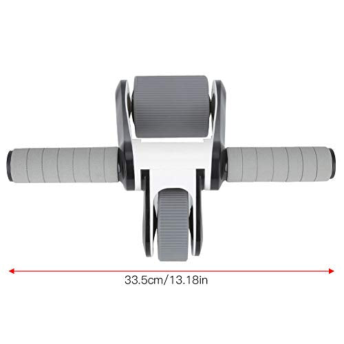 2 Wheels Ab Roller Wheel, Abdominal Muscle Exerciser, Dual - Wheel Core Trainer with Knee Pad for Home Gym, Stable Aluminum Alloy Frame, Foldable Design for Full - Body