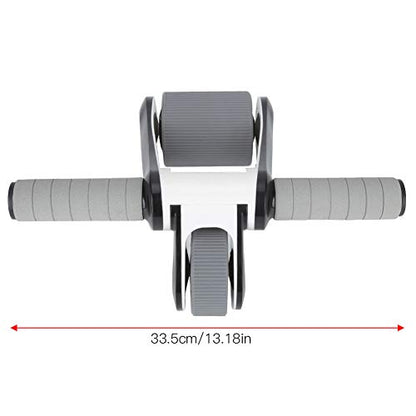 2 Wheels Ab Roller Wheel, Abdominal Muscle Exerciser, Dual - Wheel Core Trainer with Knee Pad for Home Gym, Stable Aluminum Alloy Frame, Foldable Design for Full - Body