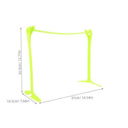 Mikikit Adjustable Height Speed Hurdles Foldable Agility Training Equipment for Soccer Football Enhance Speed Coordination Jumping Skills Portable Versatile for Athletes