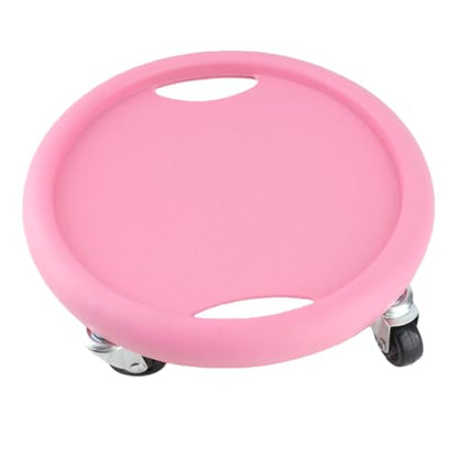 Ab Roller with 4 Wheels Ab Exercise Equipment for Core Workout 360° Silent Abdominal Strength Training for Home Gym Multi Directional Abs Roller Board