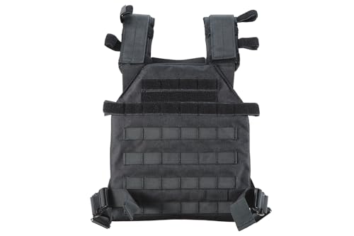Weighted Vest for Men and Women Weight Vests Adjustable Strength and Endurance Training Fitness Tactical Running - color: Black