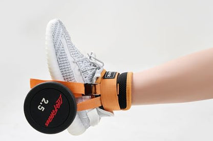 Adjustable Adjustable Feet Dumbbell Attachment,Feet Weight Lifting-Foot Weights for Exercise, Leg Extensions,Tibialis Trainer,Leg Lift Exercise Equipment - color: Style 1-Orange 1pc