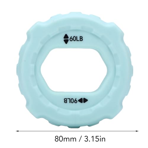 Dpofirs Grip Strength Trainer Rings, 4PCS Finger Hand Exerciser Silicone Rings for Men and Women with Textured Surface for Resistance Training, Forearm Finger Exercise, Portable Strength
