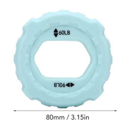Dpofirs Grip Strength Trainer Rings, 4PCS Finger Hand Exerciser Silicone Rings for Men and Women with Textured Surface for Resistance Training, Forearm Finger Exercise, Portable Strength