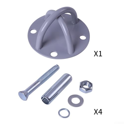 FABULETTA Suspension Trainer Mount, METALs Ceiling Anchor Bracket with 4 Holes for Wall Fixing, Gym Fitness Yoga Air Swing Hanging Point