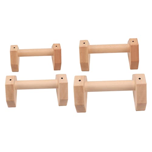 PowerBars, Push Up Stand, Wooden Parallettes Push Up Bars, Joint-Friendly Beech Wood Calisthenics Equipment for Home Durable Handstand Trainer Push Up Handles(30CM)
