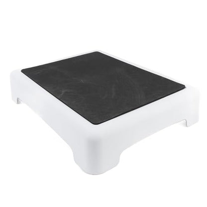 Bath Shower Step Stool, Non Slip Step Platform, Portable Step Riser with Anti Slip Mat for Bathroom Bathtub and Car, Sturdy Lightweight Plastic Mobility Step Stool
