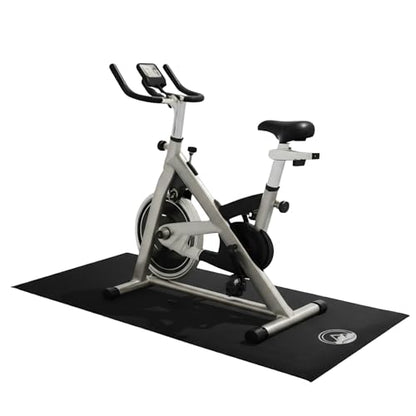 Treadmill & Exercise Equipment Mat – Non-Slip, Waterproof Pad for Bike, Walking Pad, Elliptical or Home Gym – Noise-Reducing Workout Floor Protector by Wakeman - size: Medium