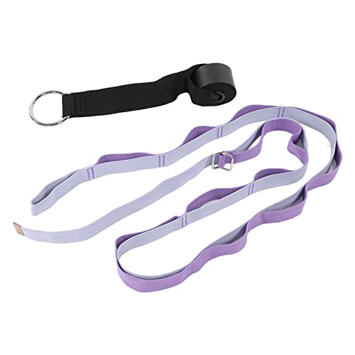 KANASI Yoga Stretching Strap, adjustable fitness band for leg flexibility improvement in gymnastics dance and physical therapy - color: Purple