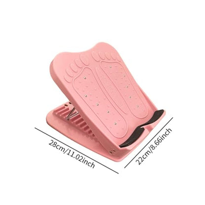 Yiju Calf Stretcher Slant Board 11 Levels Adjustable Portable for Foot Leg Knees Ankle Heel Stretching Stretch Board, Pink