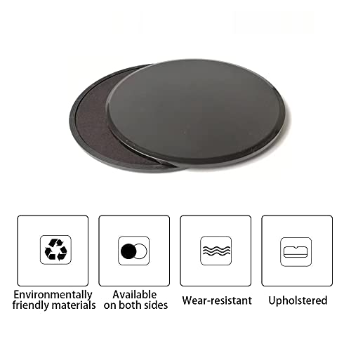 2 Pcs Core Workout Sliders Double Side Usage Strength Sliders Wear Resistant Exercise Gliding Discs for Home, Carpet Hardwood Floors Yoga, Pilates