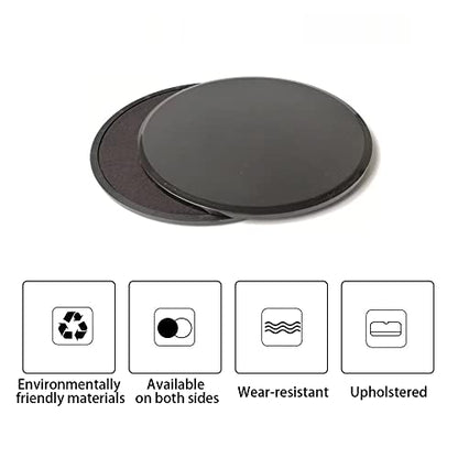 2 Pcs Core Workout Sliders Double Side Usage Strength Sliders Wear Resistant Exercise Gliding Discs for Home, Carpet Hardwood Floors Yoga, Pilates